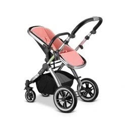 IVogue Peach Luxury 3in1 Pram Stroller Travel System + Carseat + ISOFIX Base