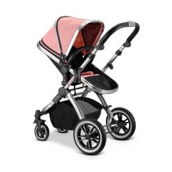 3 In 1 Pram Systems Luxury Complete 3in1 Pram IVogue Peach Stroller Travel System + Changing Bag