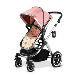 IVogue Peach Luxury 2in1 (Stroller Only) (Includes Chassis Seat Unit & Carrycot) IVogue 3 In 1 Prams