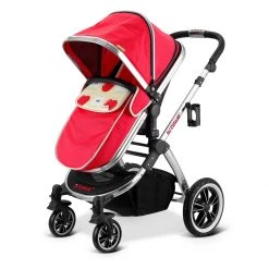 3 In 1 Pram Systems IVogue Apple Luxury 3 In 1 Pram Stroller Travel System (Complete With Carseat) & Raincover