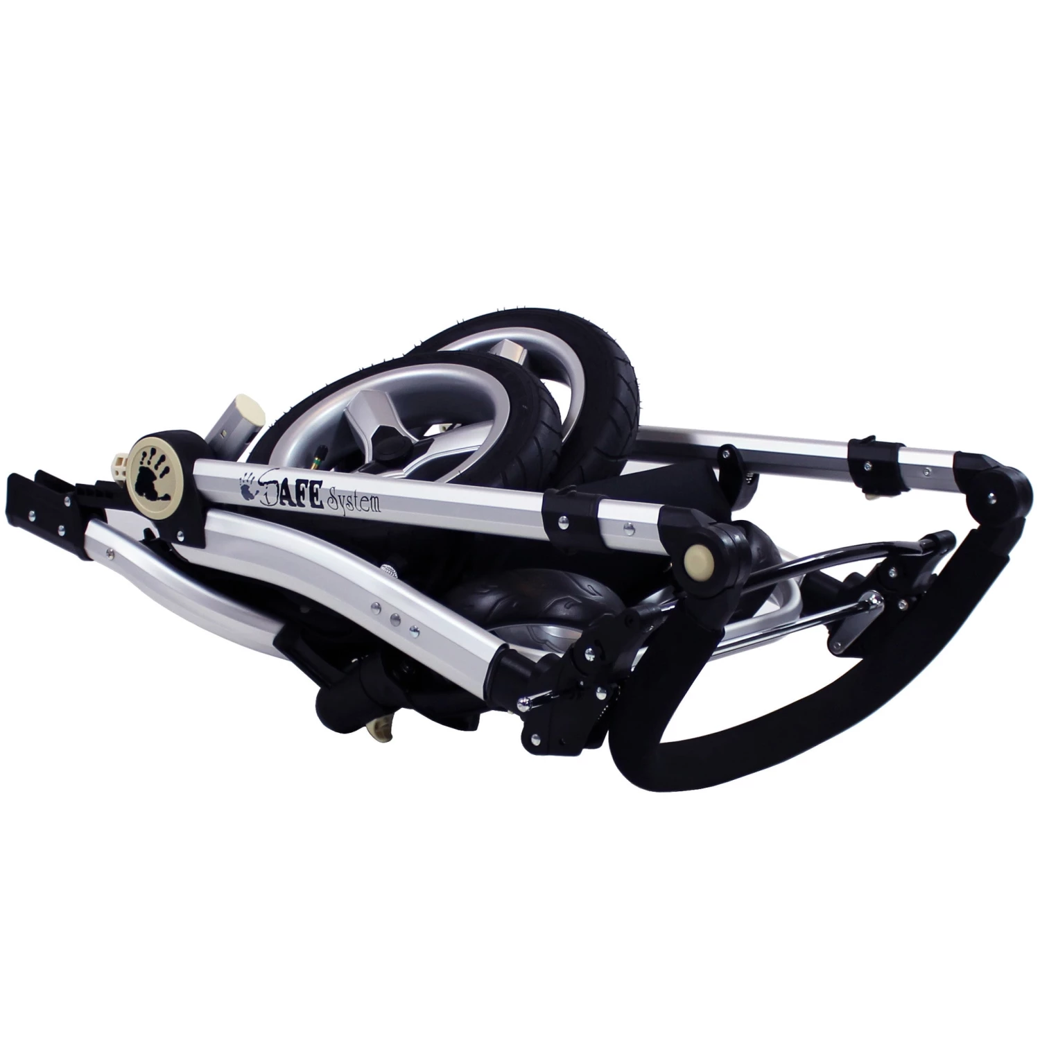 ISafe 3 In 1 Pram Travel System Grey (With ISOFIX Base, Car Seat, Footmuff, Carseat Footmuff, Rain Covers) 3 In 1 Pram Systems