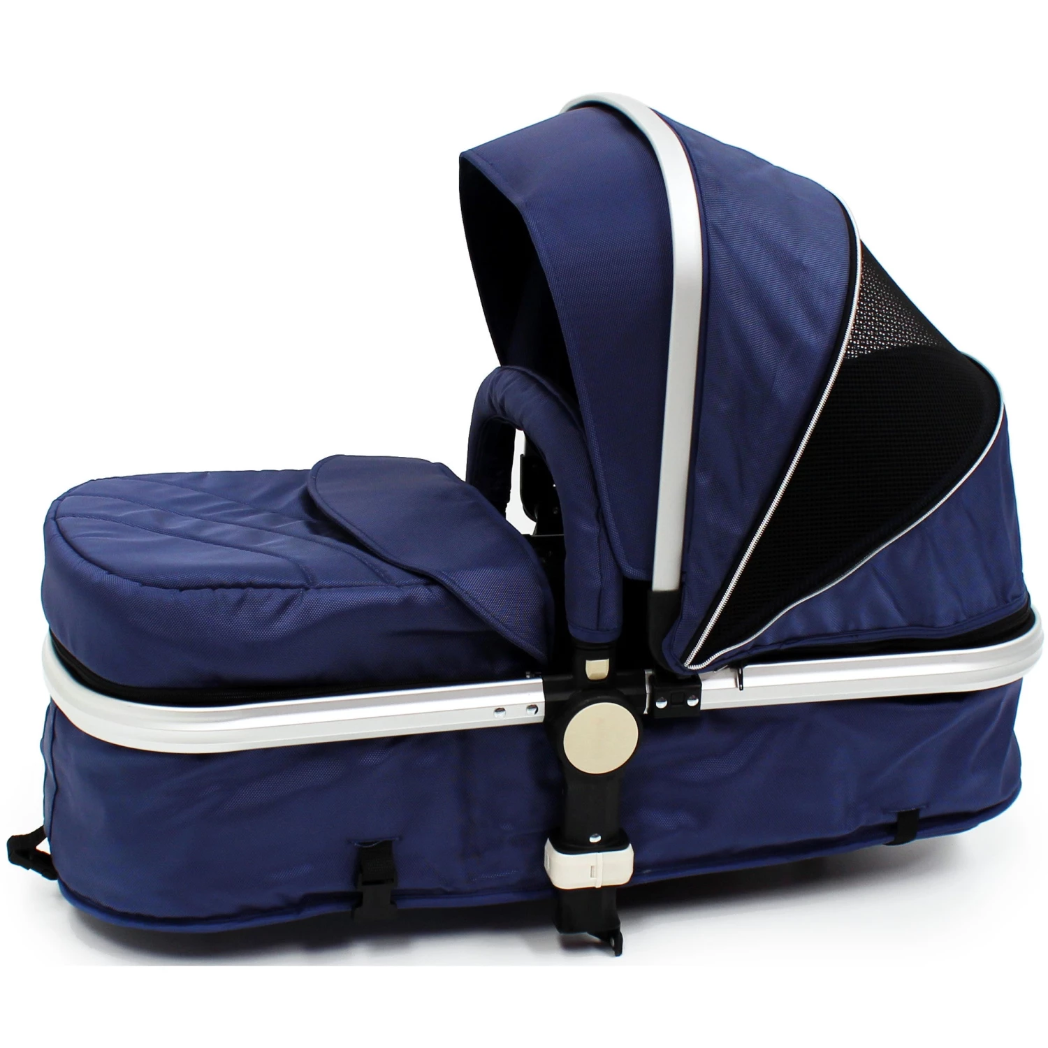 ISafe 3 In 1 Pram Travel System Navy (Dark Blue) With Carseat And Raincover 3 In 1 Pram Systems