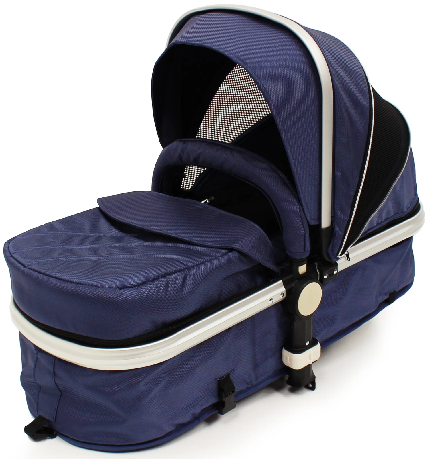 ISafe 3 In 1 Pram Travel System Navy (Dark Blue) With Carseat And Raincover 3 In 1 Pram Systems