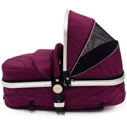 3 In 1 Pram Systems ISafe 3 In 1 Pram System Plum (Purple) + Carseat + Footmuff And Raincover Package