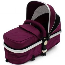 ISafe 3 In 1 Pram Travel System - Plum (Purple) With Carseat & Raincovers 3 In 1 Pram Systems
