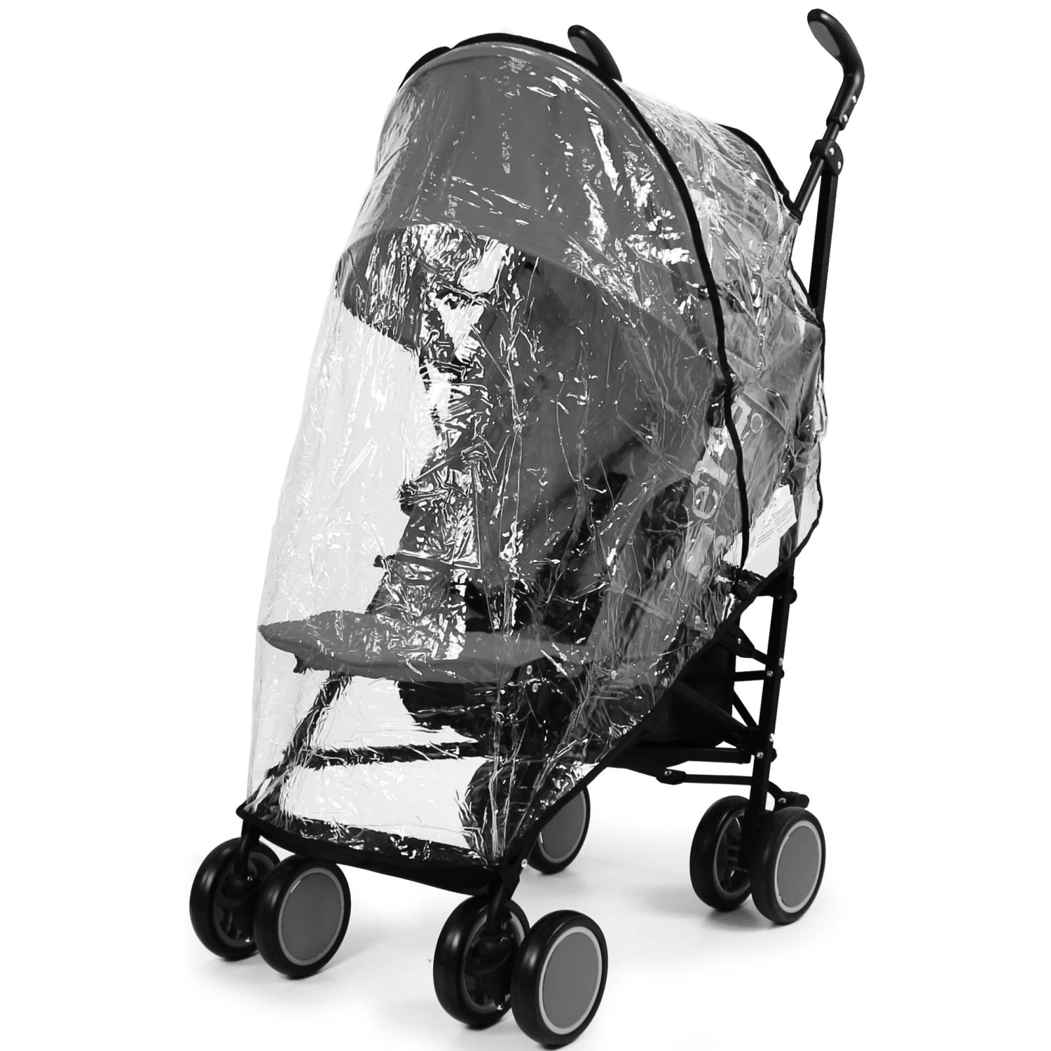 Zeta CiTi Stroller - Black Complete With Footmuff & Raincover