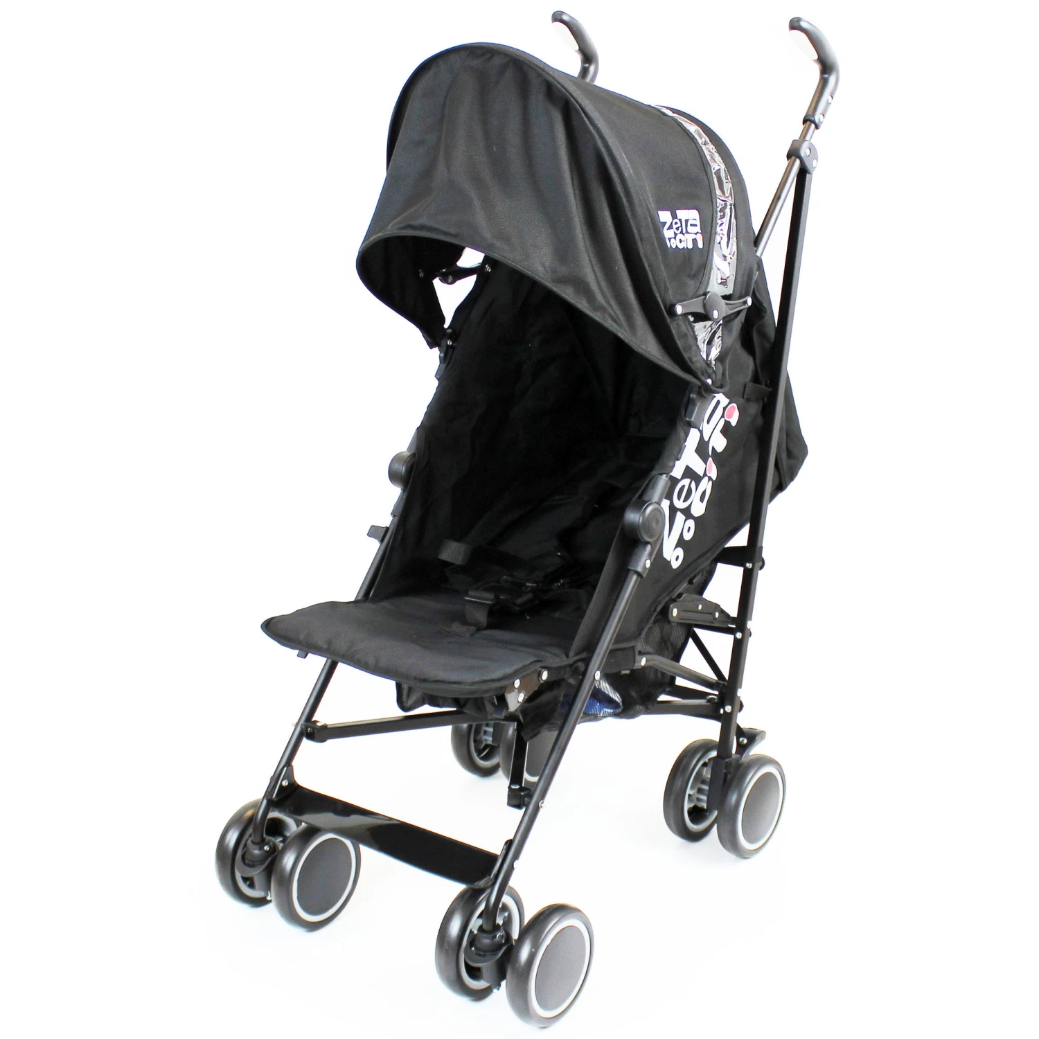 Zeta CiTi Stroller - Black Complete With Footmuff & Raincover