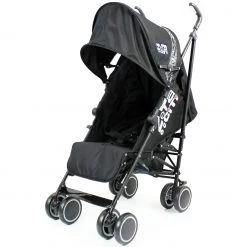 Zeta CiTi Stroller - Black Complete With Footmuff & Raincover
