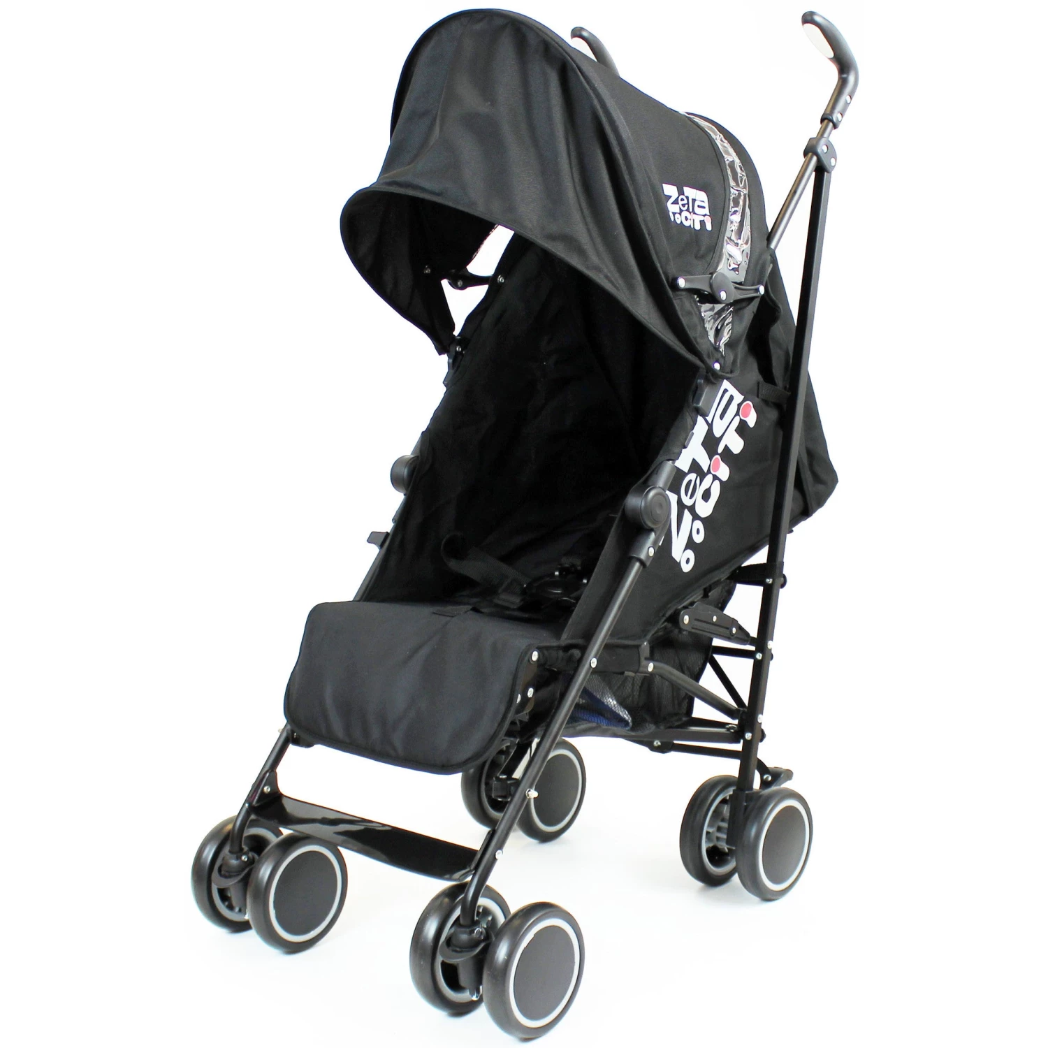 Zeta CiTi Stroller - Black Complete With Footmuff & Raincover