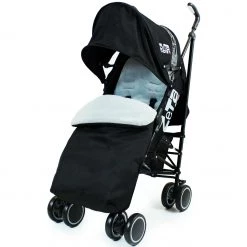 Zeta CiTi Stroller - Black Complete With Footmuff & Raincover