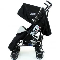 Zeta CiTi Stroller - Black Complete With Footmuff & Raincover