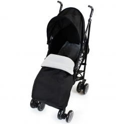 Zeta CiTi Stroller - Black Complete With Footmuff & Raincover