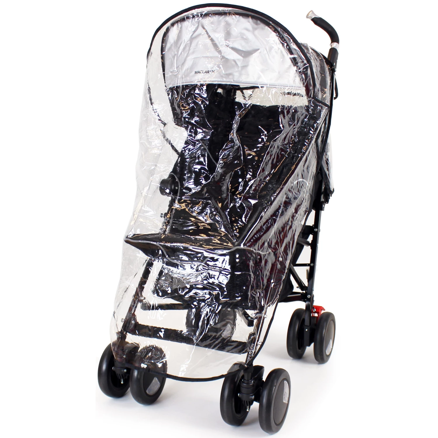 Rain Cover To Fit Maclaren Techno XT - Black Stroller Buggy Accessories - Raincovers