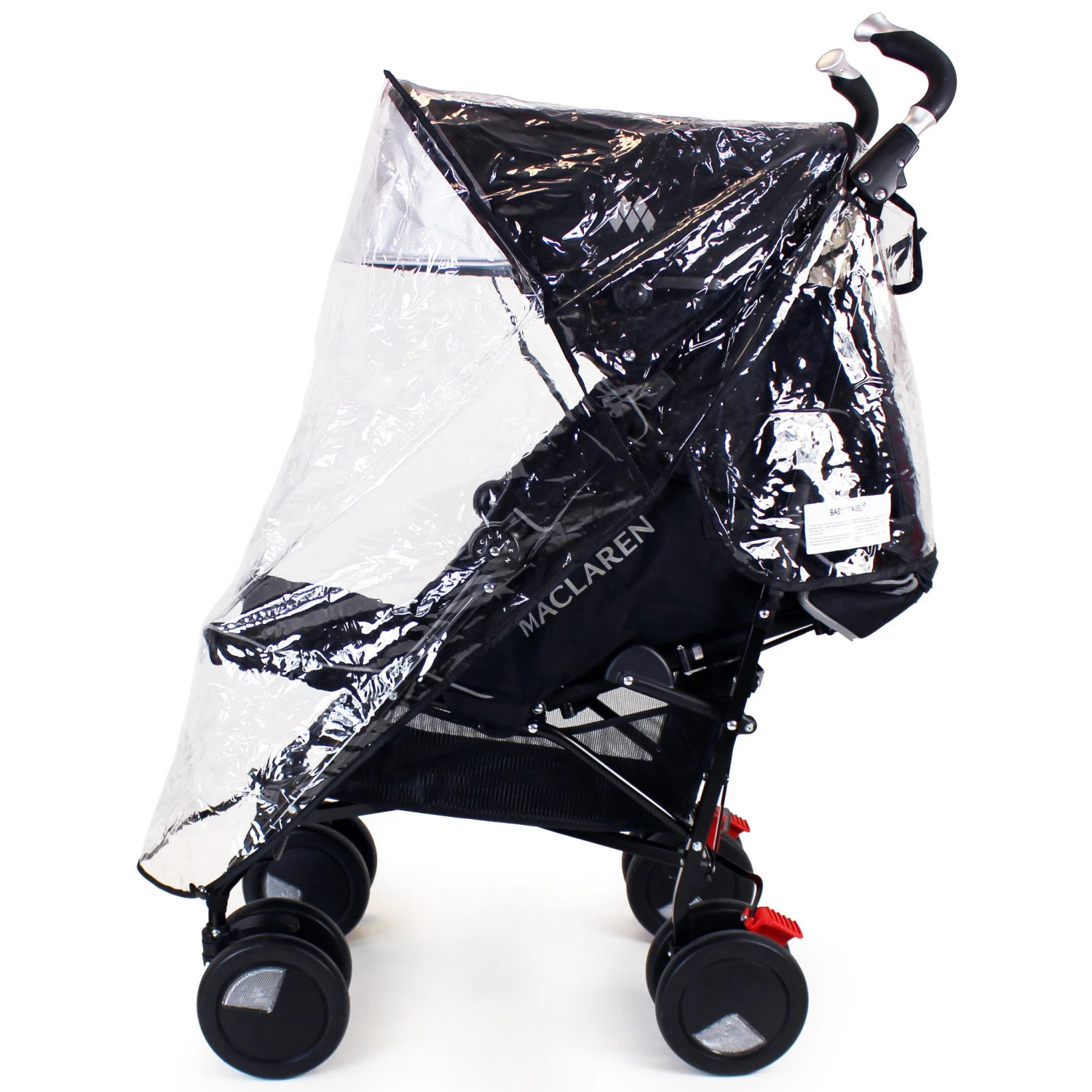 Rain Cover To Fit Maclaren Techno XT - Black Stroller Buggy Accessories - Raincovers