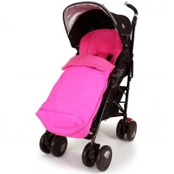 Baby Travel Footmuffs Luxury Padded Footmuff Liner - Raspberry Pink Fit Maclaren Quest Triumph Techno