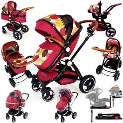 3 In 1 Pram Systems ISafe C&M Design 3in1 Complete Trio Travel System Pram & Luxury Stroller