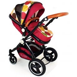 ISafe Baby Stroller Pram 3 In 1 - C&M Design (Complete With Car Seat And Bedding)