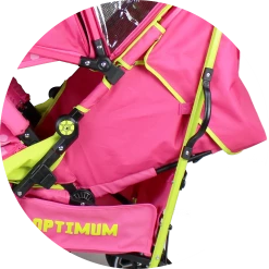 ISafe OPTIMUM Stroller Mea LUX Design + Parent Console + Changing Bag