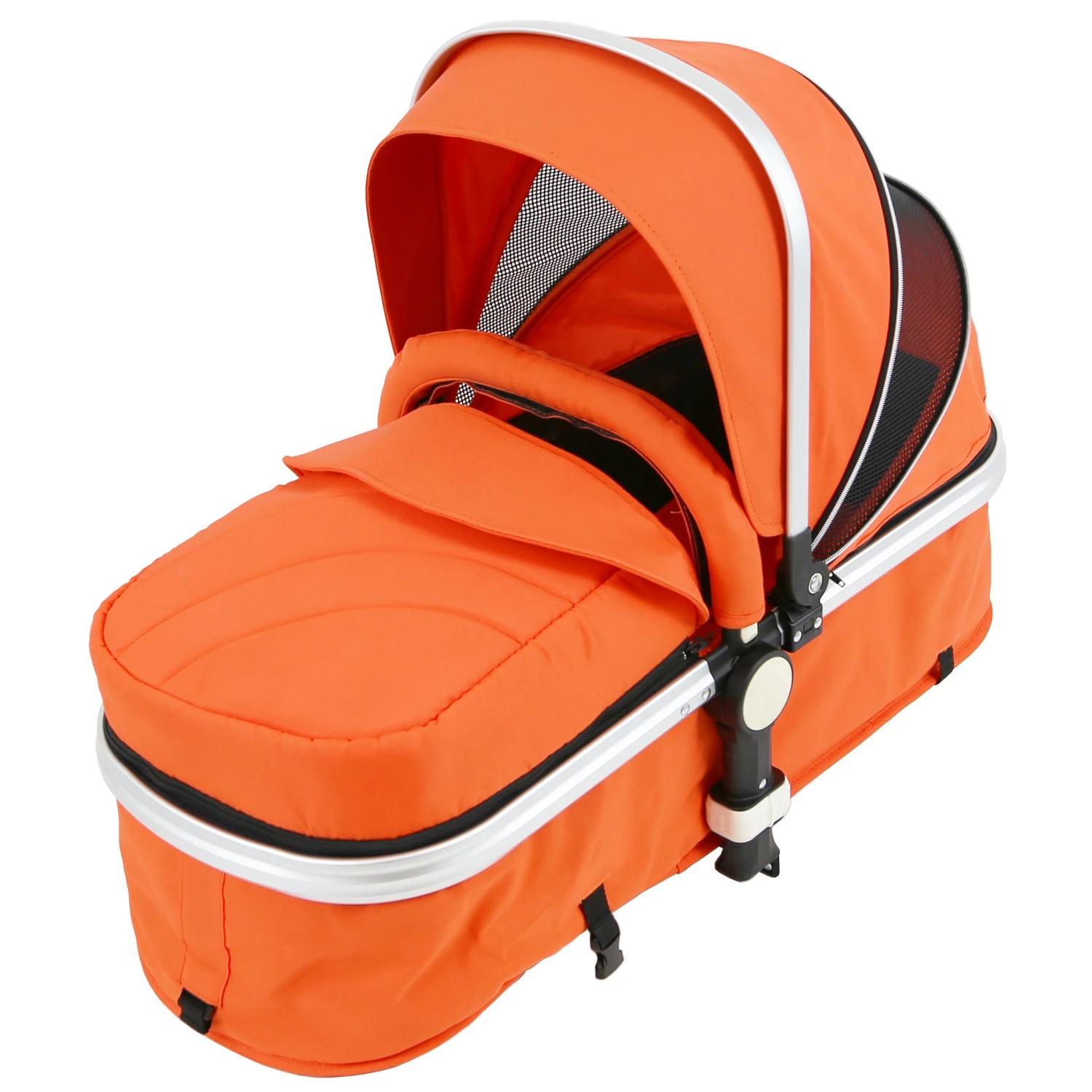 ISafe Complete Trio Travel System Pram & Luxury Stroller Orange (Clearance) 3 In 1 Pram Systems