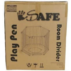 Baby Travel Baby Playpen 3 In 1 By ISafe Metal Or Fabric Fire Guard Room Divider Safety Gate (Metal)
