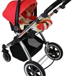 3 In 1 Pram Systems IVogue Apple Luxury 3 In 1 Pram Stroller Travel System (Complete With Carseat) & Raincover