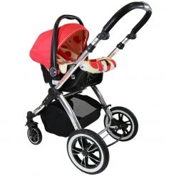 3 In 1 Pram Systems IVogue Apple Luxury 3 In 1 Pram Stroller Travel System (Complete With Carseat) & Raincover