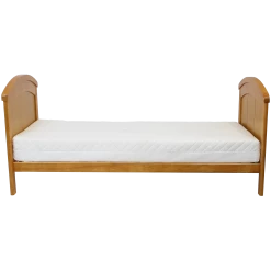 ISafe Cot Bed Toddler Bed - Liam (Antique) With Sprung Mattress