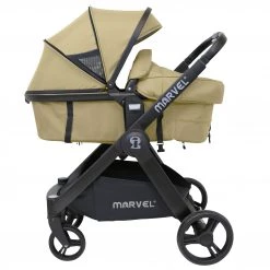 3 In1 Pram System And Pushchair All Terrain ISafe Marvel SandStone