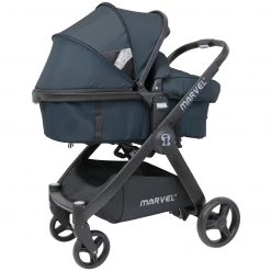 ISafe 3 In 1 Mode Marvel Travel System And Carseat - Charcoal Black