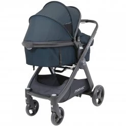 Travel Systems 3 In 1 Pram Travel System Pushchair All Terrain ISafe Marvel Charcoal Black