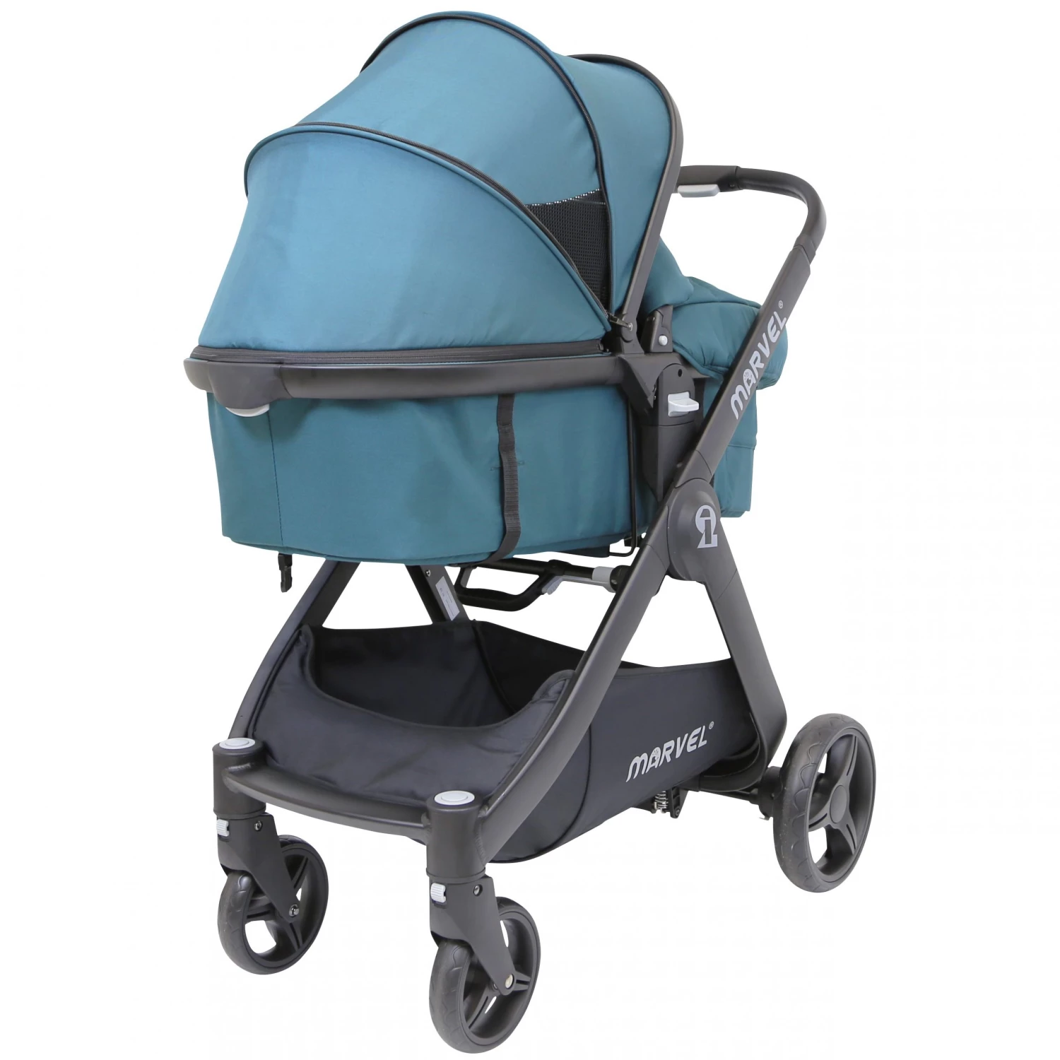 3 In 1 Complete Pram Travel System Pushchair ISafe Marvel Teal Marvel 3 In 1 Prams