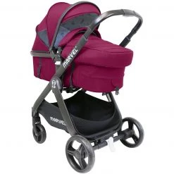 2 IN 1 Prams ISafe Marvel 3 In 1 Complete Pram System Pushchair And Carseat Marrone