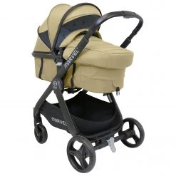 3 In1 Pram System And Pushchair All Terrain ISafe Marvel SandStone