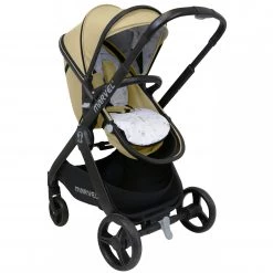 3 In1 Pram System And Pushchair All Terrain ISafe Marvel SandStone