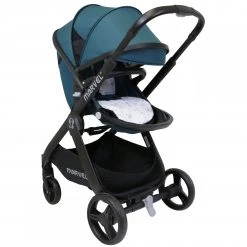 3 In 1 Pram Travel System Pushchair All Terrain ISafe Marvel Teal Marvel 3 In 1 Prams