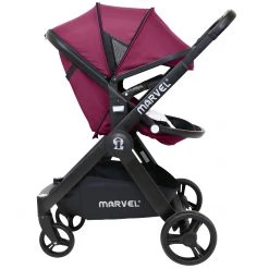 2 IN 1 Prams ISafe Marvel 3 In 1 Complete Pram System Pushchair And Carseat Marrone