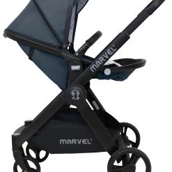 ISafe 3 In 1 Mode Marvel Travel System And Carseat - Charcoal Black
