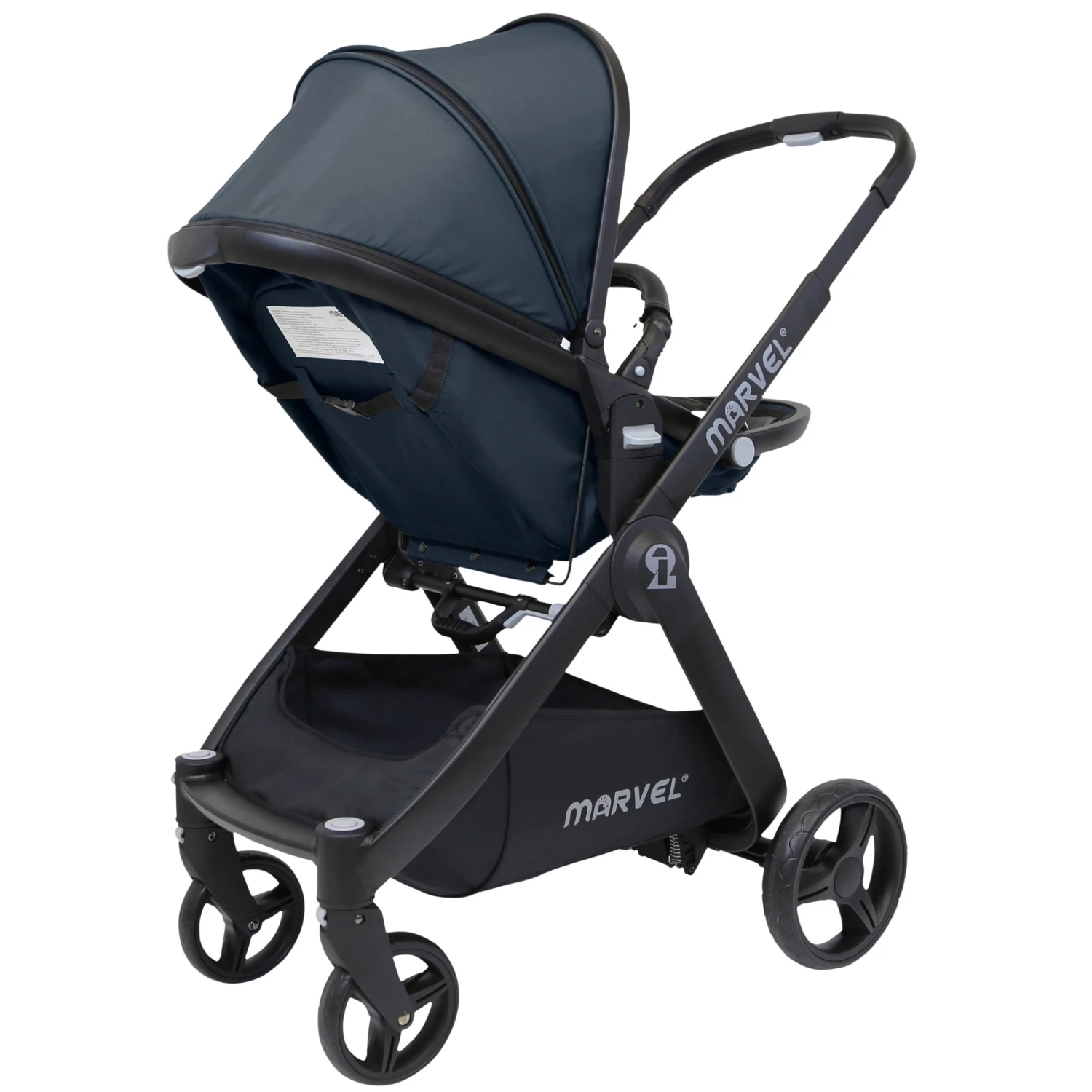 ISafe Marvel 3 In 1 Pram Travel System And Carseat Charcoal Black