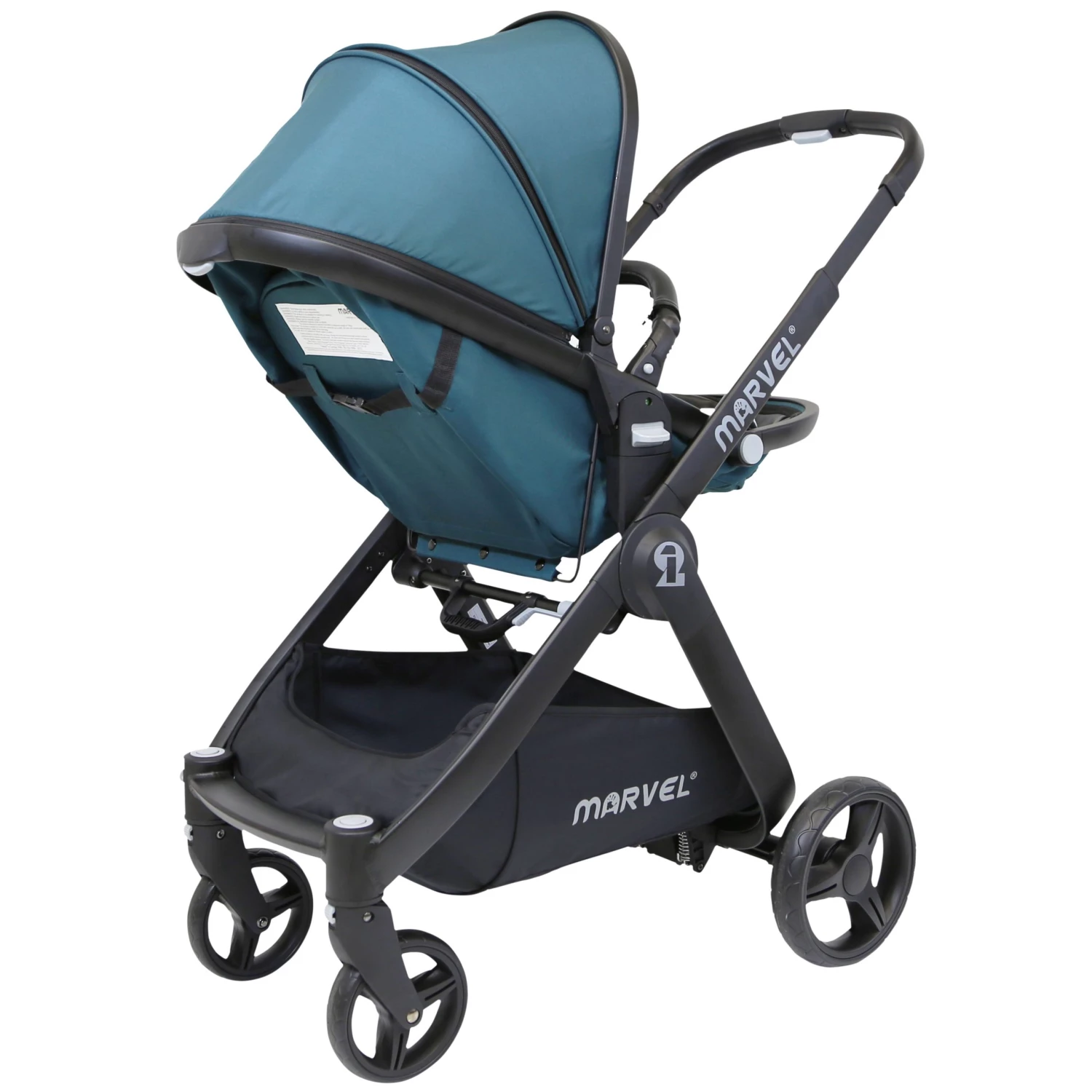 3 In 1 Complete Pram Travel System Pushchair ISafe Marvel Teal Marvel 3 In 1 Prams