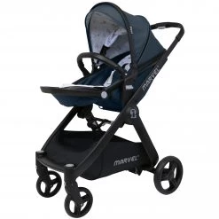 ISafe 3 In 1 Mode Marvel Travel System And Carseat - Charcoal Black