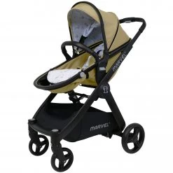 3 In1 Pram System And Pushchair All Terrain ISafe Marvel SandStone