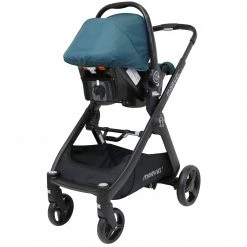 3 In 1 Complete Pram Travel System Pushchair ISafe Marvel Teal Marvel 3 In 1 Prams