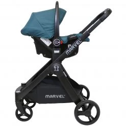 3 In 1 Pram Travel System Pushchair All Terrain ISafe Marvel Teal Marvel 3 In 1 Prams