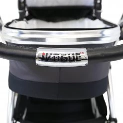 IVogue Silver Shadow 3in1 Pram Stroller Travel System (Inc. Car Seat & Isofix Base & Bag) IVogue 3 In 1 Prams
