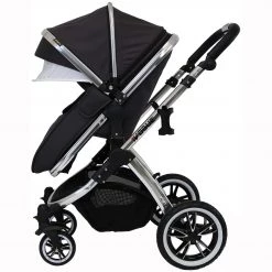 IVogue Silver Shadow 3in1 Pram Stroller Travel System (Car Seat Included) ISafe 3 In 1 Prams