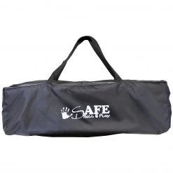 ISafe Roll & Play (96 Cm X 66 Cm) Luxury Travel Cot / Playpen - (Black) + 3 Inch Foam Mattress