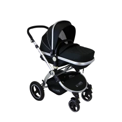 ISafe 3 In 1 Pram Travel System (Black) Travel Systems