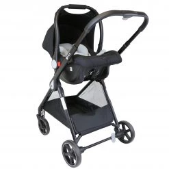 ISafe 3 In 1 Prams IStyle 3 In 1 Pram Travel System (Pretty Pink) Including Rain Cover And Changing Bag.