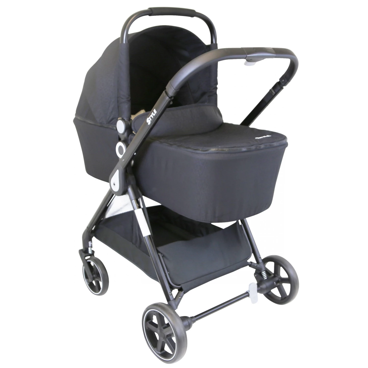 IStyle 3 In 1 Pram Travel System (Black) Including Raincover And Changing Bag 3 In 1 Limited Editions