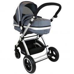 ISafe Complete Trio Travel System Pram & Luxury Stroller Grey (Clearance)